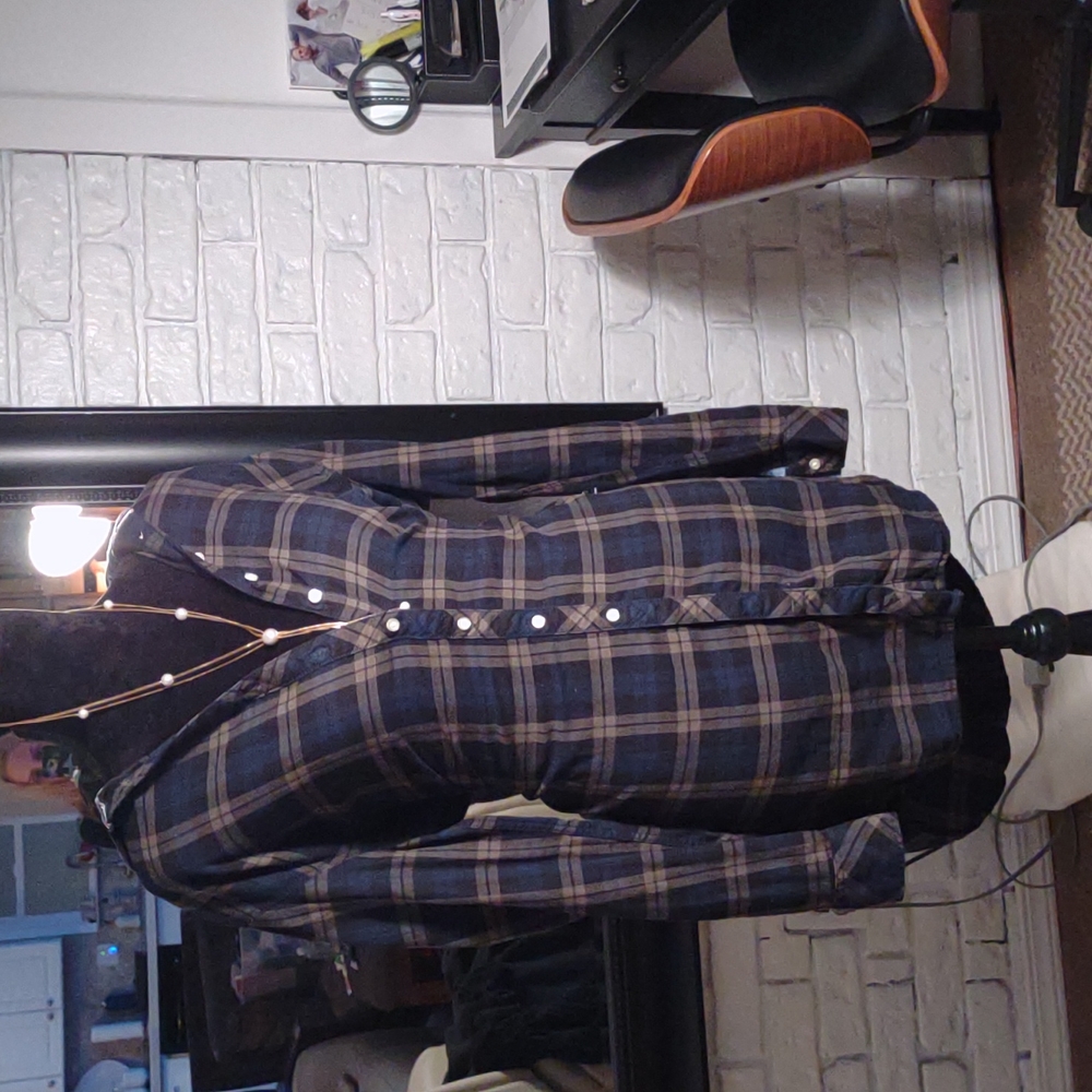 Hilfiger Denim plaid shirt dress